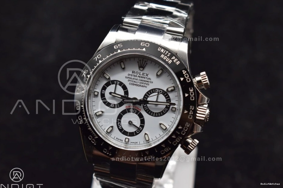 SS Lightweight Case 726 And Clean V3 White 116500 Dial 904L Daytona Bracelet 0713